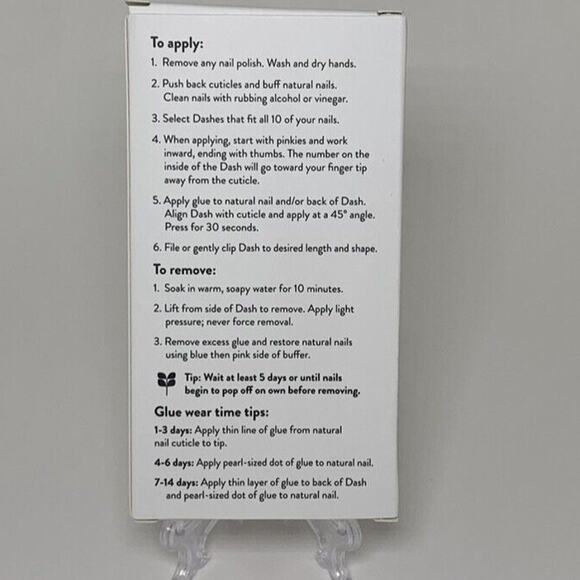 Red Aspen Nail Dashes Cherry On Top Short Square New Retired #2028 - Picture 3 of 6